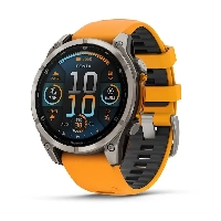 Умные часы Garmin Fenix 8, 51 мм, AMOLED, Sapphire Titanium, Orange/Graphite