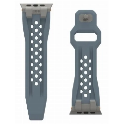 Ремешок Urban Armor Gear (UAG) Monarch для Apple Watch 49/45/44/42 мм, Cloud Blue/Titanium, голубой/титановый