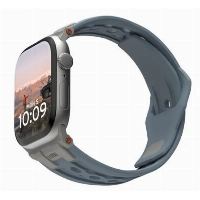 Ремешок Urban Armor Gear (UAG) Monarch для Apple Watch 49/45/44/42 мм, Cloud Blue/Titanium, голубой/титановый