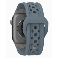 Ремешок Urban Armor Gear (UAG) Monarch для Apple Watch 49/45/44/42 мм, Cloud Blue/Titanium, голубой/титановый