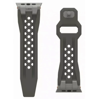 Ремешок Urban Armor Gear (UAG) Monarch для Apple Watch 49/45/44/42 мм, Olive/Titanium, оливковый/титановый