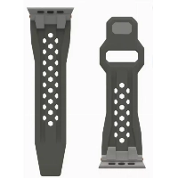 Ремешок Urban Armor Gear (UAG) Monarch для Apple Watch 49/45/44/42 мм, Olive/Titanium, оливковый/титановый