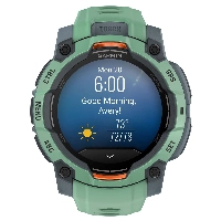 Умные часы Garmin Instinct 3, 45 мм, AMOLED, Neo Tropic, зеленый