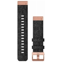 Ремешок Quickfit Band, 20 мм, Heathered Black Nylon with Rose Gold Hardware