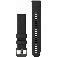 Ремешок Garmin Quick Release Band, 20 мм, Black Silicone with Gunmetal Hardware