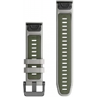 Ремешок Garmin QuickFit Band, 22 мм, Fog Gray/Moss Silicone