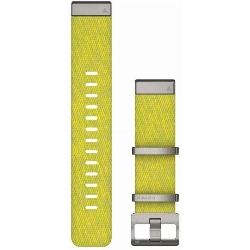 Ремешок Garmin QuickFit Band, 22 мм, Strap MARQ Jacquard Weave Nylon Strap, Yellow/Green