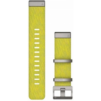 Ремешок Garmin QuickFit Band, 22 мм, Strap MARQ Jacquard Weave Nylon Strap, Yellow/Green