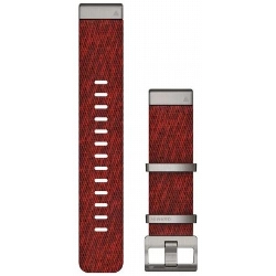 Ремешок Garmin QuickFit Band, 22 мм, Strap MARQ Jacquard Weave Nylon Strap, Red