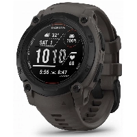 Умные часы Garmin Instinct E, 45 мм, Black with Charcoal Band, черный 