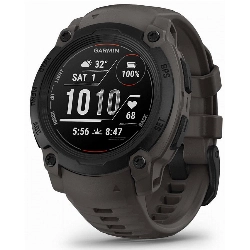 Умные часы Garmin Instinct E, 40 мм, Black with Charcoal Band, черный 