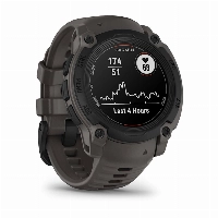 Умные часы Garmin Instinct E, 45 мм, Black with Charcoal Band, черный 