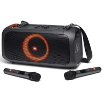 Музыкальный центр JBL PartyBox On-The-Go с двумя микрофонами