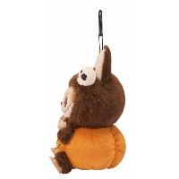 Брелок Labubu Happy Halloween Party Series, Sitting Pumpkin Vinyl Plush Pendant (Pop Mart)