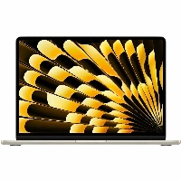 Ноутбук Apple MacBook Air 13 2024 2560x1664, Apple M3, RAM 16 ГБ, SSD 1 ТБ, 8-Core CPU 10-Core GPU, macOS, Z1BB000M5, Starlight, сияющая звезда