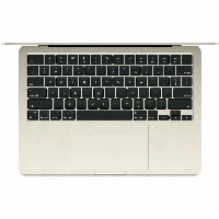 Ноутбук Apple MacBook Air 13 2024 2560x1664, Apple M3, RAM 16 ГБ, SSD 1 ТБ, 8-Core CPU 10-Core GPU, macOS, Z1BB000M5, Starlight, сияющая звезда