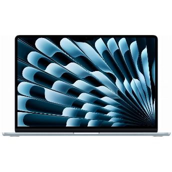 Ноутбук Apple MacBook Air 15 2025 2880x1864, Apple M4, RAM 16 ГБ, SSD 512 ГБ, Apple graphics 10-core, macOS, MC7C4, Sky Blue, небесно-голубой