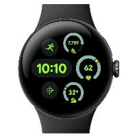 Умные часы Google Pixel Watch 3 45 мм, Wi-Fi, Matte Black Aluminum Case/Obsidian Active Band