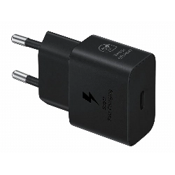 Сетевое зарядное устройство Samsung EP-T2510, USB-C, 25Вт, Black, черный
