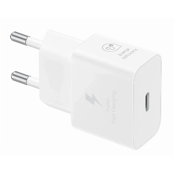 Сетевое зарядное устройство Samsung EP-T2510, USB-C, 25Вт, White, белый