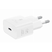 Сетевое зарядное устройство Samsung EP-T2510, USB-C, 25Вт, White, белый