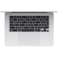 Ноутбук Apple MacBook Air 15 2025 2880x1864, Apple M4, RAM 16 ГБ, SSD 256 ГБ, Apple graphics 10-core, macOS, MW1G3, Silver, серебристый