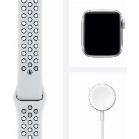 Умные часы Apple Watch Series SE Gen 2 40 мм Silver Aluminium Case, White/Black Nike Sport Band - M/L