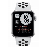 Умные часы Apple Watch Series SE Gen 2 40 мм Silver Aluminium Case, White/Black Nike Sport Band - M/L