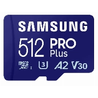 Карта памяти microSDXC Samsung Pro PLUS 512 ГБ, UHS-I U3, 180 МБ/с (MB-MD512SA)