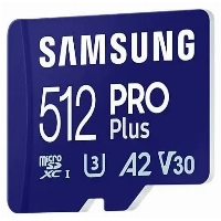 Карта памяти microSDXC Samsung Pro PLUS 512 ГБ, UHS-I U3, 180 МБ/с (MB-MD512SA)