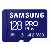 Карта памяти microSDXC Samsung Pro PLUS 128 ГБ, UHS-I U3, Class 10, 180 МБ/с (MB-MD128SA) + адаптер
