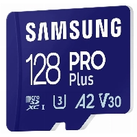 Карта памяти microSDXC Samsung Pro PLUS 128 ГБ, UHS-I U3, Class 10, 180 МБ/с (MB-MD128SA) + адаптер