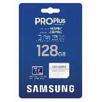 Карта памяти microSDXC Samsung Pro PLUS 128 ГБ, UHS-I U3, Class 10, 180 МБ/с (MB-MD128SA) + адаптер