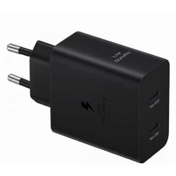 Сетевое зарядное устройство Samsung EP-T5020, 50W, Type-C, с кабелем, черный