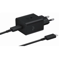 Сетевое зарядное устройство Samsung EP-T4511, 45 Вт, Type-C, с кабелем, черный