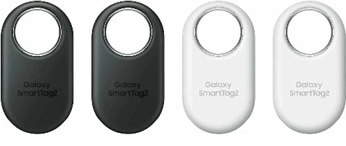 Беспроводная метка Samsung Galaxy SmartTag2 (набор из 4 шт.), чёрный/белый