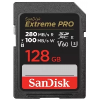 Карта памяти SanDisk Extreme Pro SDXC UHS-II, 128 Гб