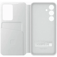 Чехол Samsung Smart View Wallet Case для Galaxy S24 Plus, White, белый