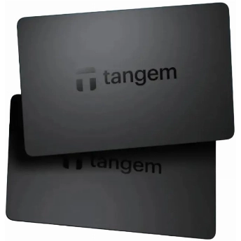 Аппаратный мультивалютный криптокошелек Tangem Wallet 2.0, черный (2 Карты)