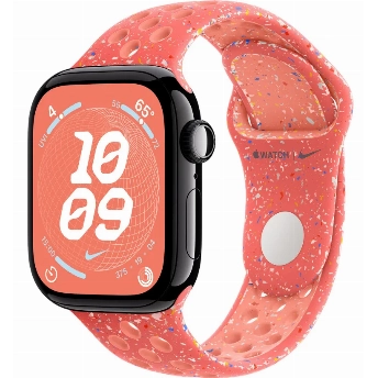 Умные часы Apple Watch Series 10 42 мм, M/L 140-245 мм, Aluminium Jet Black Case with Magic Ember Nike Sport Band