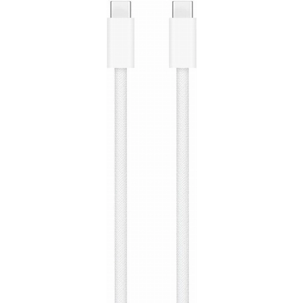 Кабель USB Type-C - Type-C, Wooven Cable (MQKJ3), 60 Вт, 1 м, White