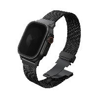 Ремешок Uniq Dante PRO Strap Mesh Steel для Apple Watch 42/41/40/38 мм, Graphite Black, черный