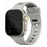 Ремешок Uniq Stride FKM Rubber для Apple Watch 49/45/44/42 мм, Gray, серый