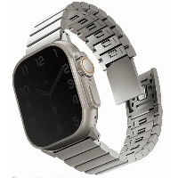 Ремешок Uniq Strova MAG для Apple Watch 49/45/44/42 мм, Titan, титан