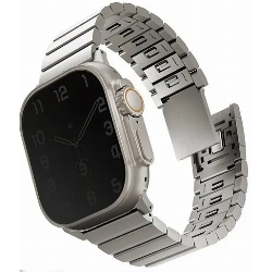 Ремешок Uniq Strova MAG для Apple Watch 49/45/44/42 мм, Titan, титан