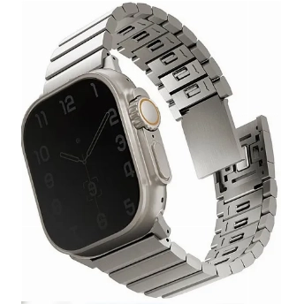 Ремешок Uniq Strova MAG для Apple Watch 49/45/44/42 мм, Titan, титан