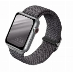 Ремешок Uniq Aspen Strap Braided для Apple Watch 41/40/38 мм, Gray, серый