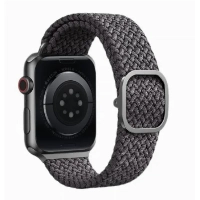 Ремешок Uniq Aspen Strap Braided для Apple Watch 41/40/38 мм, Gray, серый