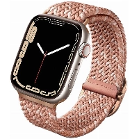 Ремешок Uniq Aspen DE Strap Braided для Apple Watch 41/40/38 мм, Pink, розовый