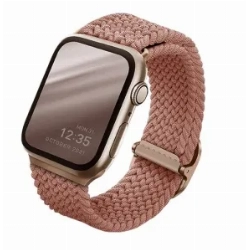 Ремешок Uniq Aspen Strap Braided для Apple Watch 49/45/44/42 мм, Pink, розовый